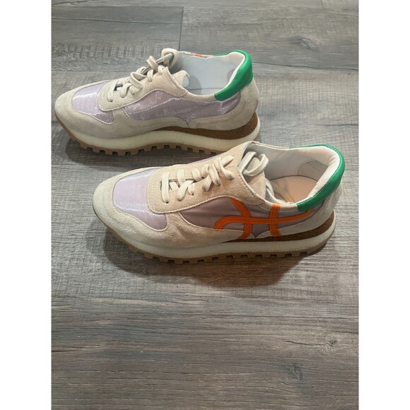 NIB Homers Olimpia Lace Up Mid Top Hand Crafted Sneakers Size 36.5 Reg. $468 - Picture 3 of 12